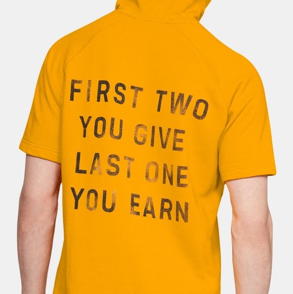 blood sweat respect yellow hoodie